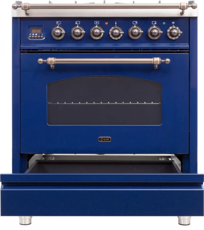 Nostalgie Series 30" Dual Fuel Natural Gas Freestanding Range UPN76DMPBLY
