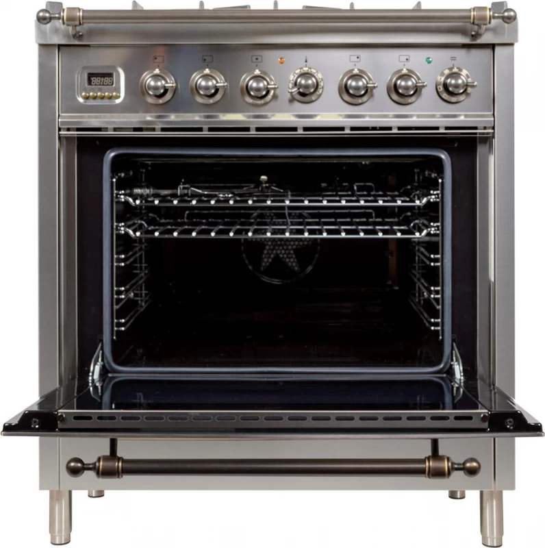 Nostalgie Series 30" Dual Fuel Natural Gas Freestanding Range UPN76DMPIY