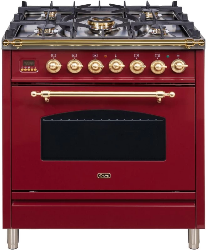 Nostalgie Series 30" Dual Fuel Liquid Propane Freestanding Range UPN76DMPRBLP