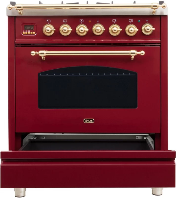 Nostalgie Series 30" Dual Fuel Liquid Propane Freestanding Range UPN76DMPRBLP