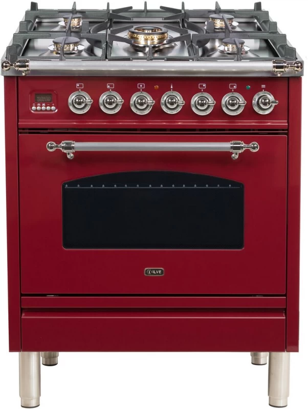 Nostalgie Series 30" Dual Fuel Natural Gas Freestanding Range UPN76DMPRBX
