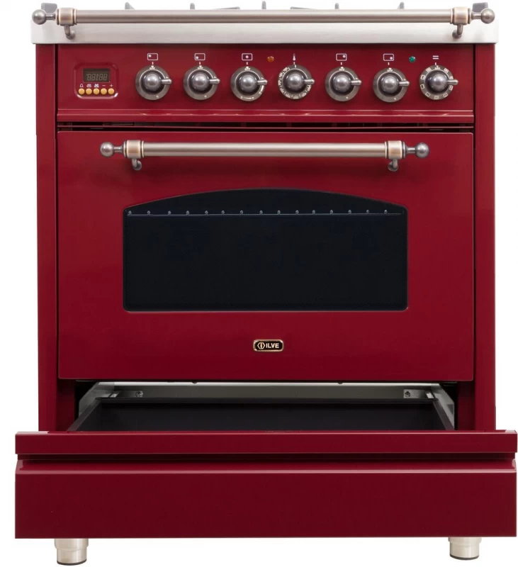 Nostalgie Series 30" Dual Fuel Natural Gas Freestanding Range UPN76DMPRBY