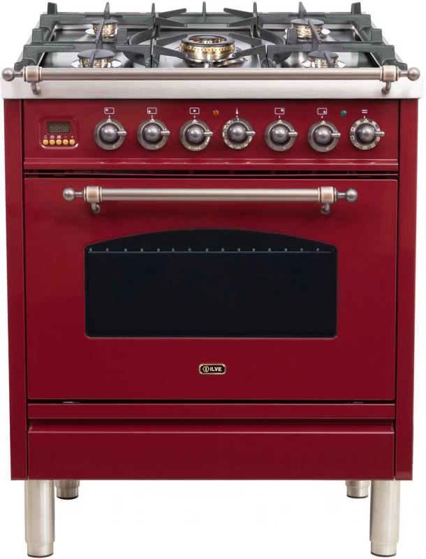 Nostalgie Series 30" Dual Fuel Liquid Propane Freestanding Range UPN76DMPRBYLP