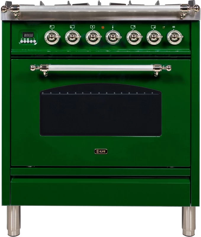Nostalgie Series 30" Dual Fuel Liquid Propane Freestanding Range UPN76DMPVSXLP