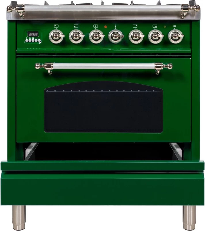 Nostalgie Series 30" Dual Fuel Liquid Propane Freestanding Range UPN76DMPVSXLP