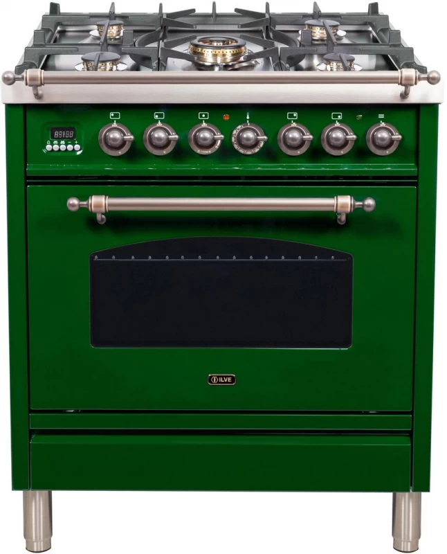 Nostalgie Series 30" Dual Fuel Natural Gas Freestanding Range UPN76DMPVSY