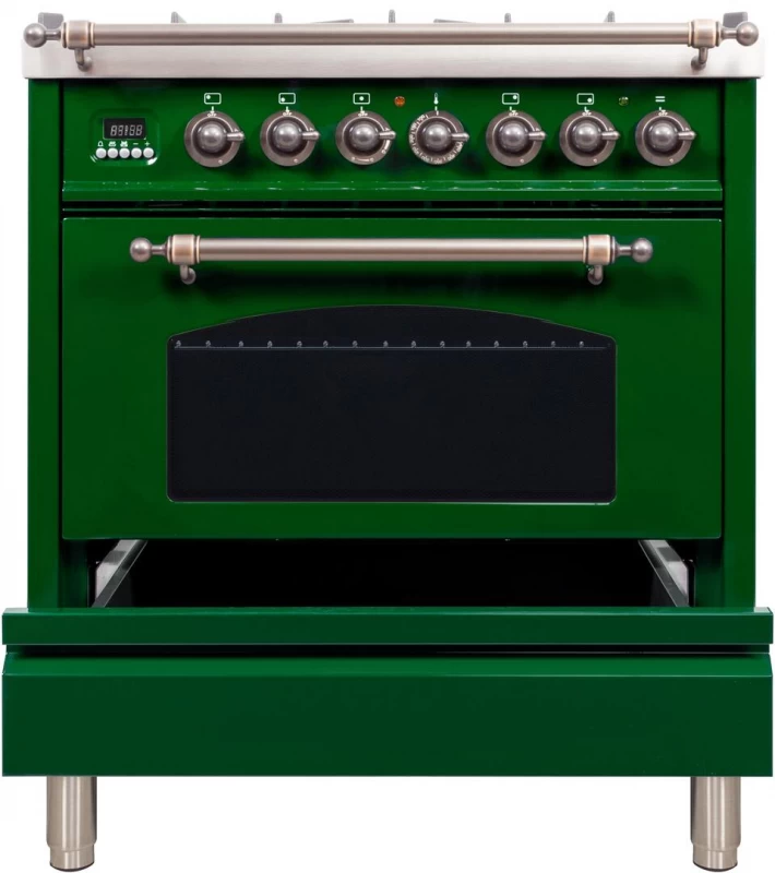Nostalgie Series 30" Dual Fuel Liquid Propane Freestanding Range UPN76DMPVSYLP