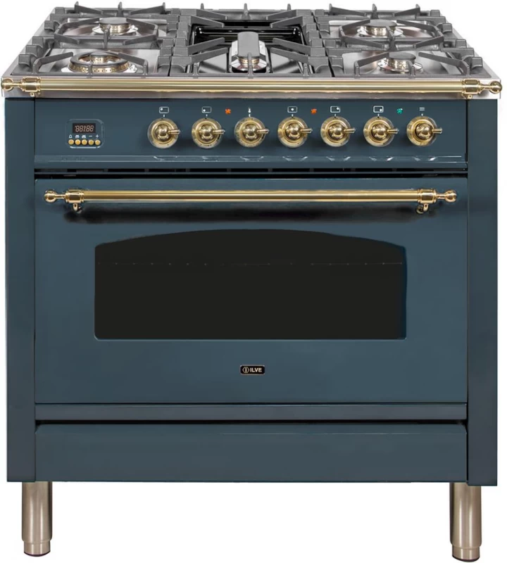 Nostalgie Series 36" Dual Fuel Natural Gas Freestanding Range UPN90FDMPGU