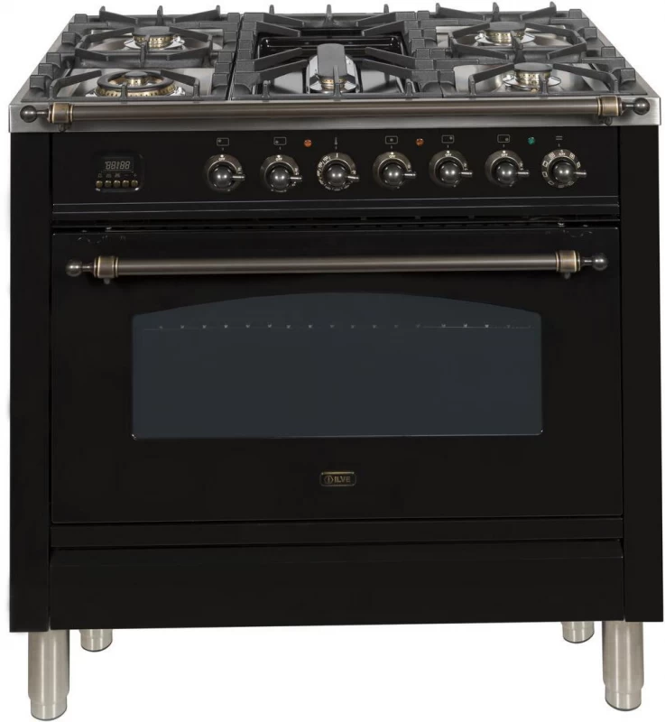 Nostalgie Series 36" Dual Fuel Natural Gas Freestanding Range UPN90FDMPNY