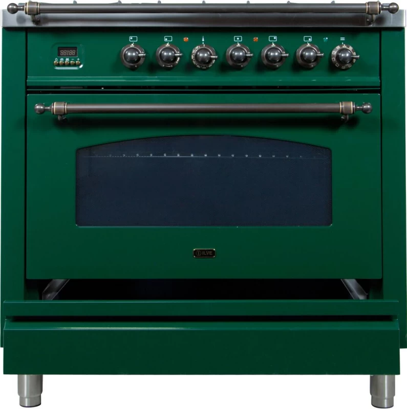 Nostalgie Series 36" Dual Fuel Natural Gas Freestanding Range UPN90FDMPVSY