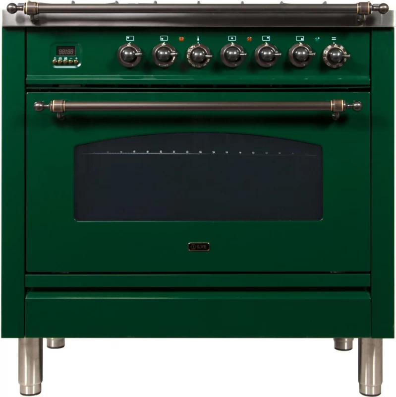 Nostalgie Series 36" Dual Fuel Liquid Propane Freestanding Range UPN90FDMPVSYLP