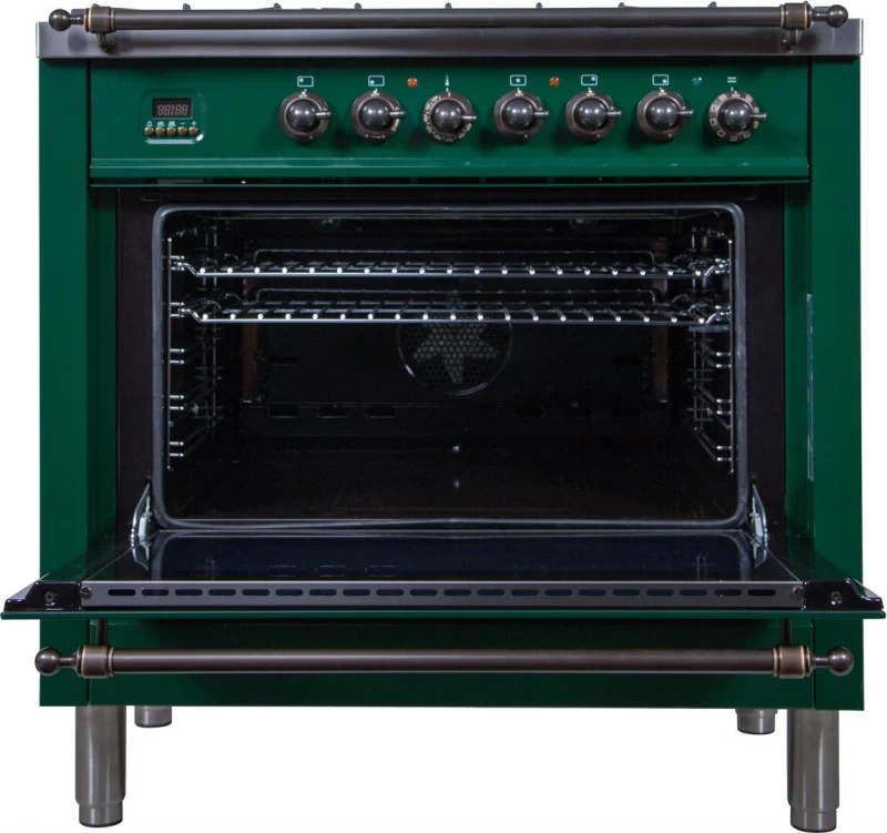 Nostalgie Series 36" Dual Fuel Liquid Propane Freestanding Range UPN90FDMPVSYLP
