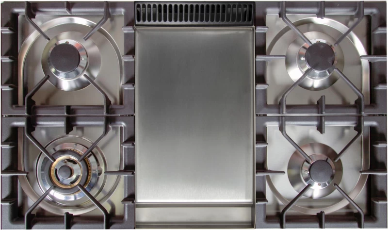 Nostalgie Series 36" Dual Fuel Liquid Propane Freestanding Range UPN90FDMPVSYLP