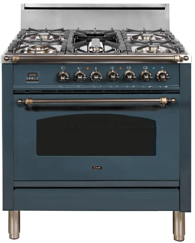 Nostalgie Series 36" Liquid Propane Freestanding Range UPN90FDVGGGUYLP