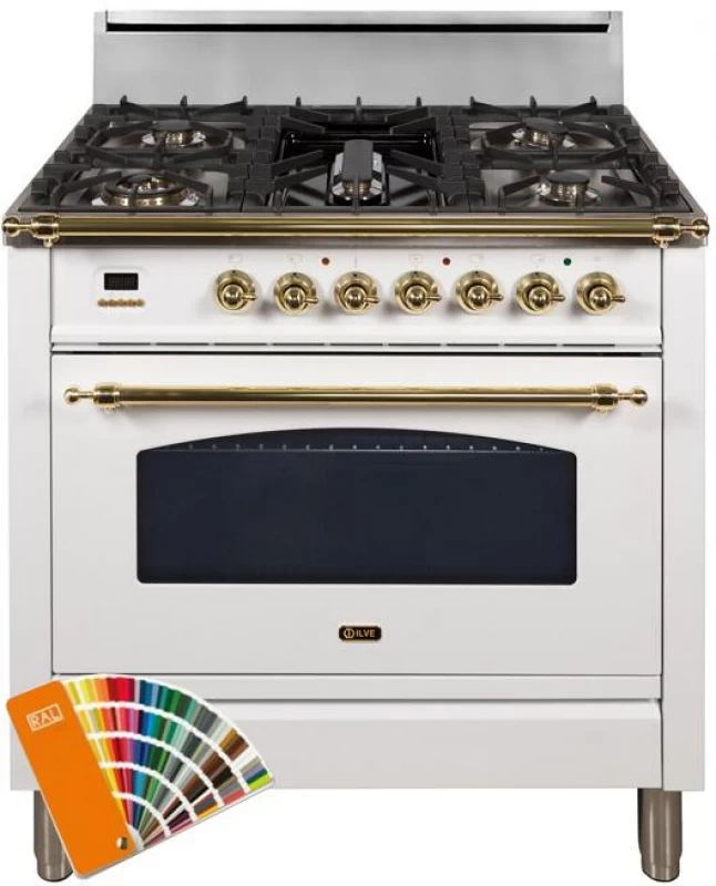 Nostalgie Series 36" Liquid Propane Freestanding Range UPN90FDVGGRALLP