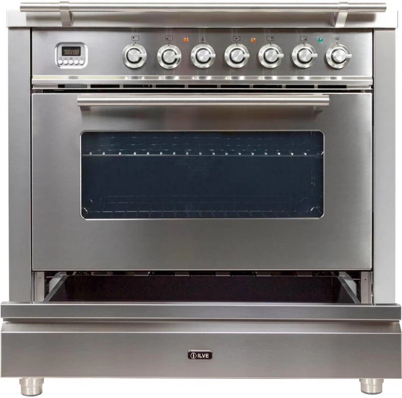 Professional Plus Series 36" Dual Fuel Liquid Propane Freestanding Range UPW90FDMPILP, product image 4 of 26
