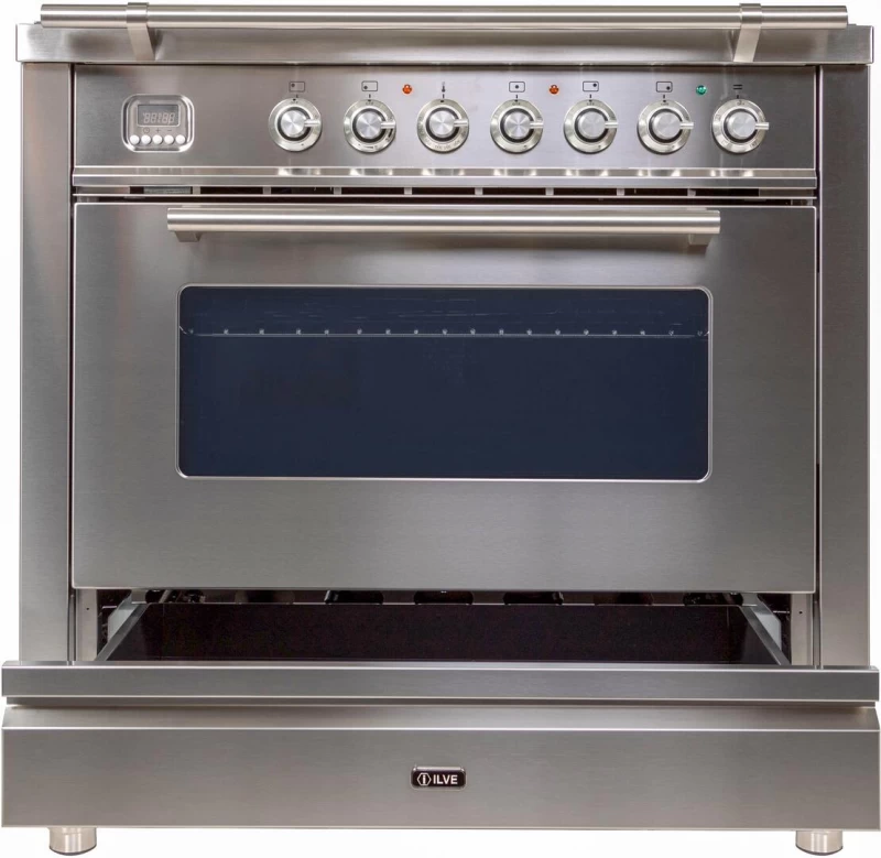 Professional Plus Series 36" Natural Gas Freestanding Range UPW90FDVGGI, product image 4 of 28
