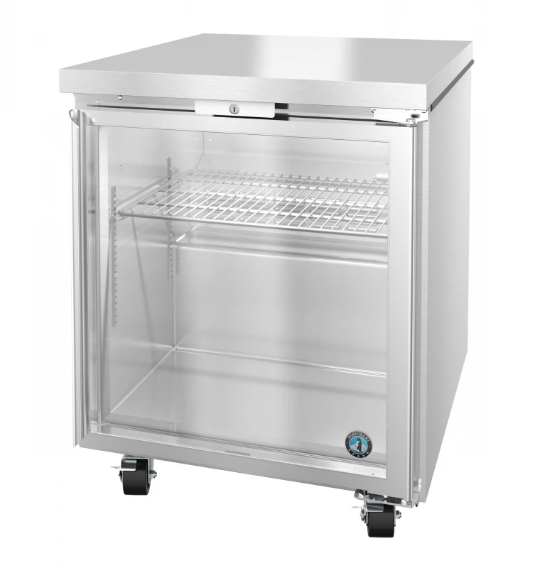 UR27B-GLP01, Refrigerator, Single Section Undercounter, Full Glass DoorTitle UR27BGLP01