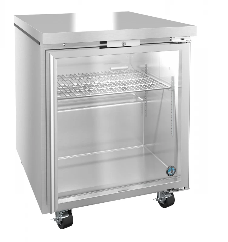 UR27B-GLP01, Refrigerator, Single Section Undercounter, Full Glass DoorTitle UR27BGLP01