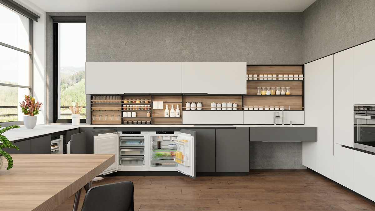 Fridge suitable for undercounter installation with EasyFresh, Right Hinged UR3650