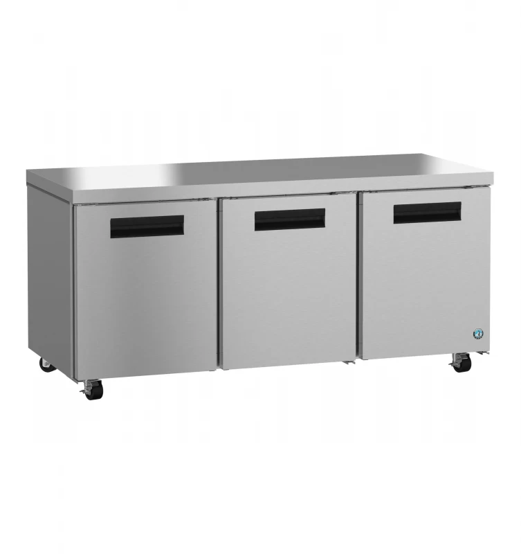 Refrigerator, Three Section Undercounter, Stainless DoorsTitle UR72B