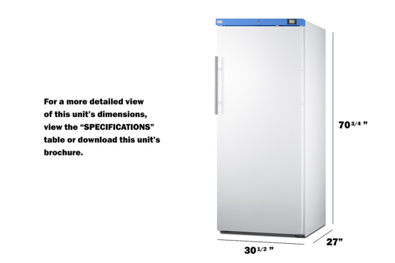 18 cu.ft. Upright Manual Defrost Refrigerator URM19W
