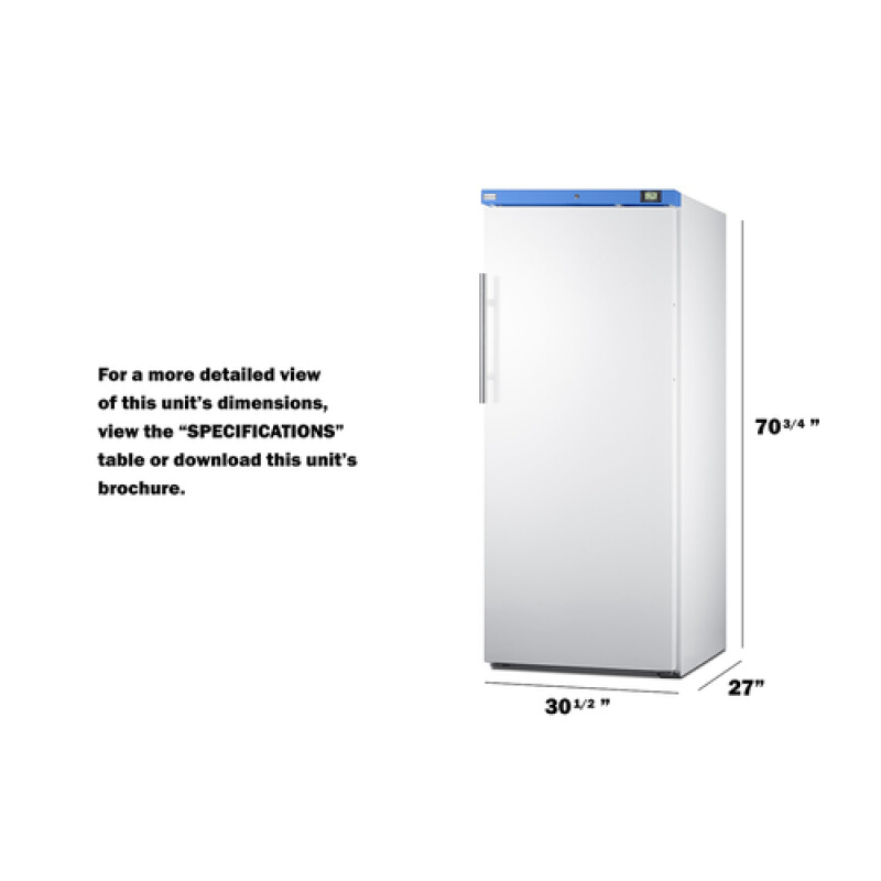 18 cu.ft. Upright Manual Defrost Refrigerator URM19W