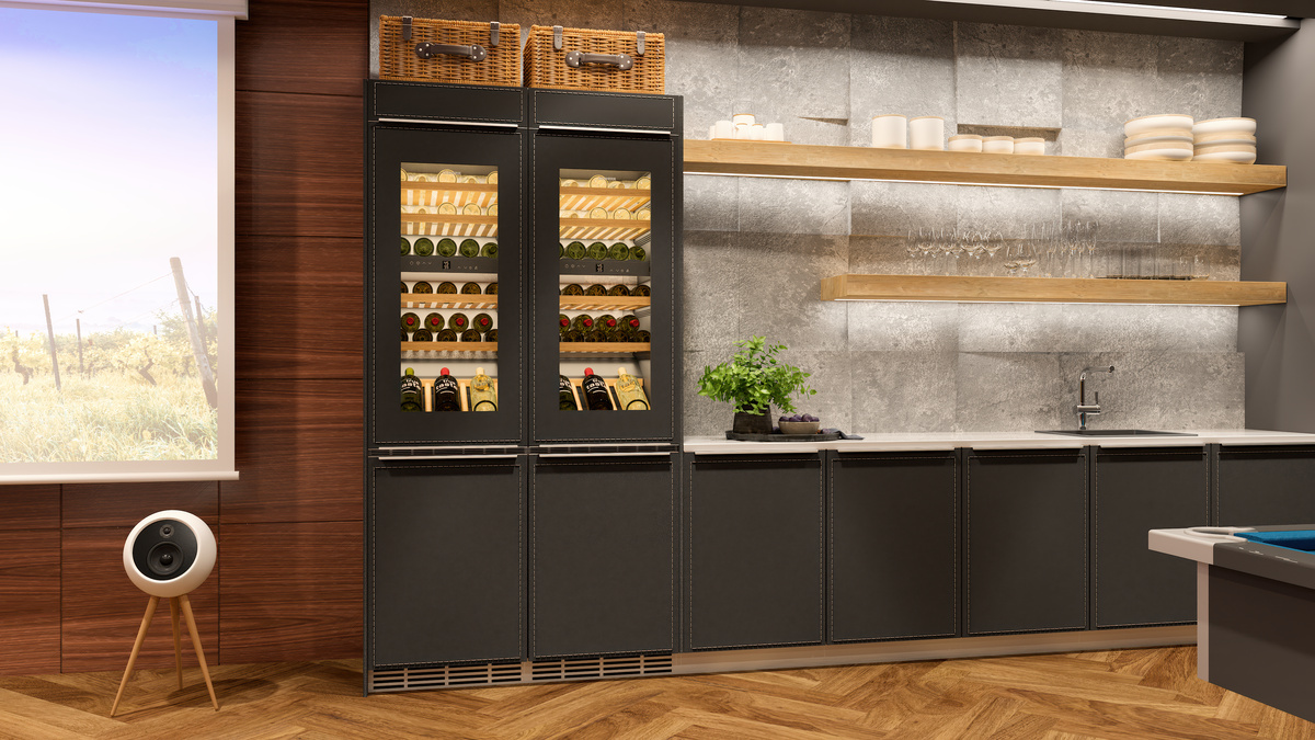Refrigerator suitable for undercounter installation, Pull-out Hinged URP3653