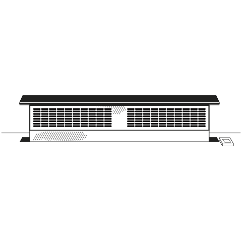 Universal 30" Telescopic Downdraft System UVB30DKBB