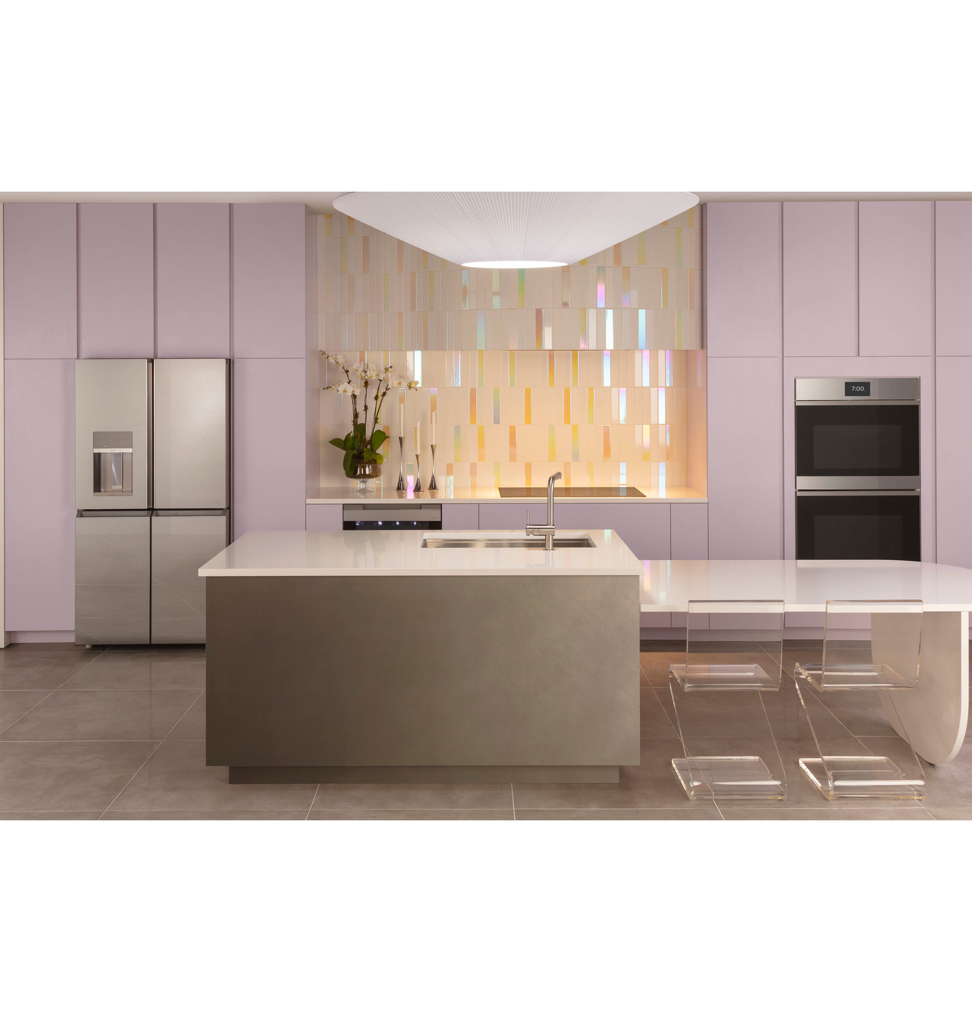 36” Smart Designer Custom Insert W/ Dimmable Led Lighting UVC9360SLSS