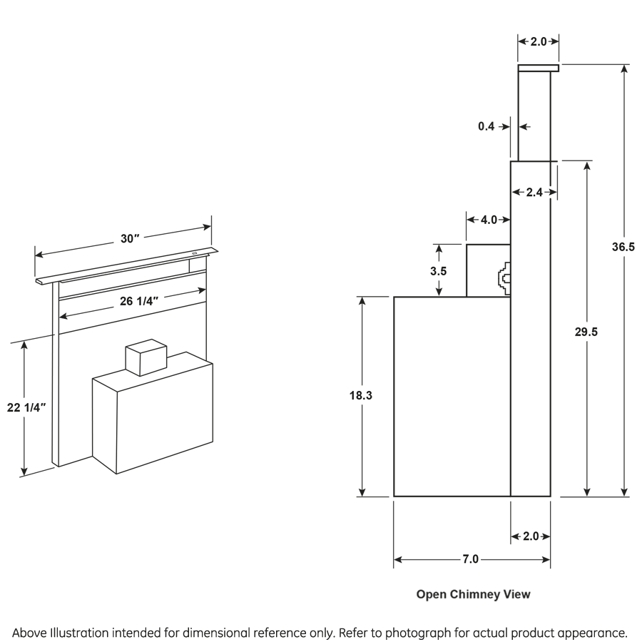 Universal 30" Telescopic Downdraft System view 3