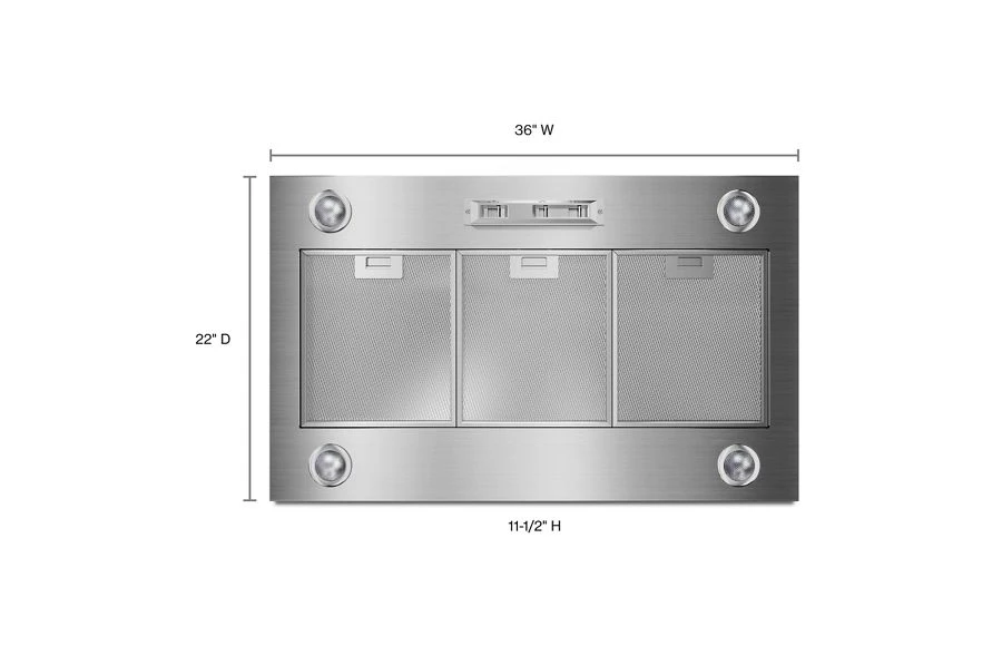 36" 585 or 1170 CFM Motor Class Custom Hood Liner UVL6036JSS
