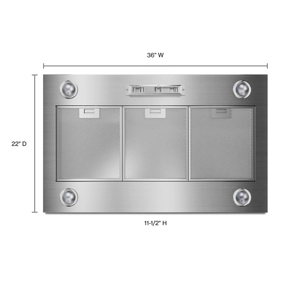 36" 585 Or 1170 Cfm Motor Class Custom Hood Liner UVL6036JSS