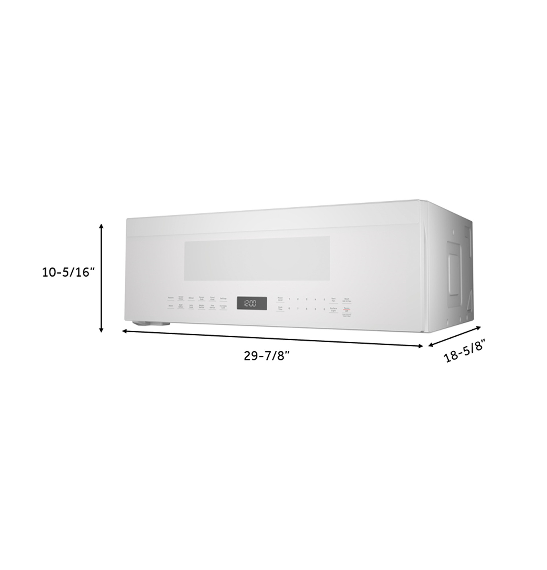 1.2 Cu. Ft. Over-the-range Low Profile Sensor Microwave Oven UVM9125DYWW