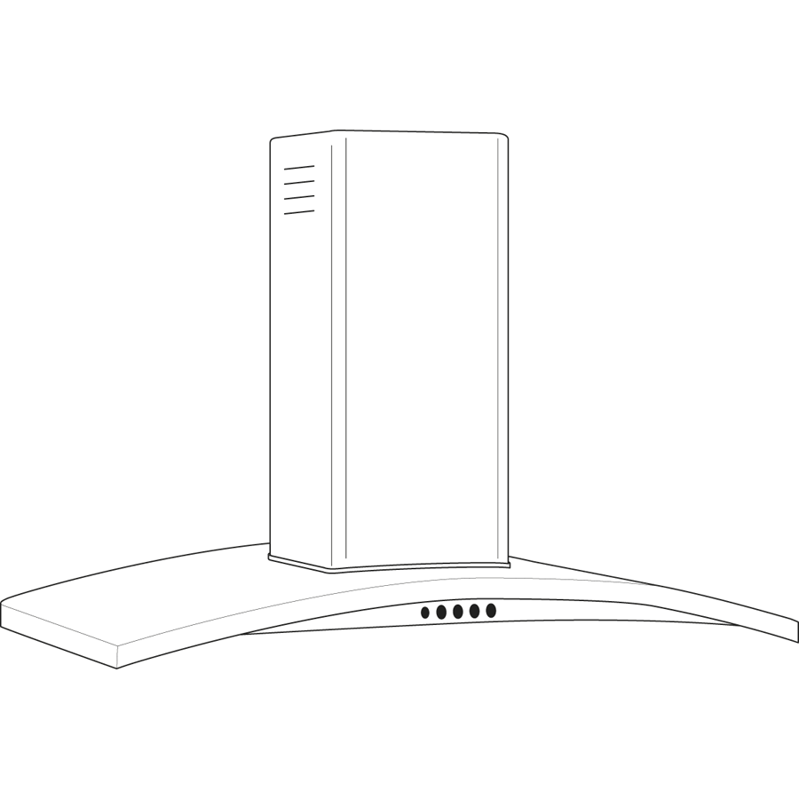 30" Wall-Mount Chimney Hood view 4