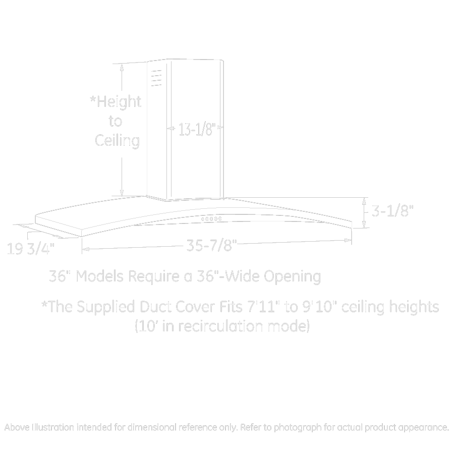 36" Wall-mount Chimney Hood UVW7361SWSS