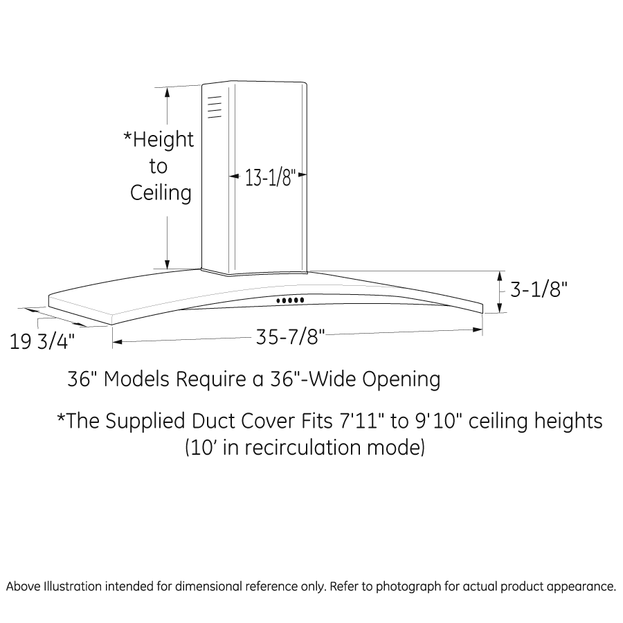 36" Wall-Mount Chimney Hood view 5