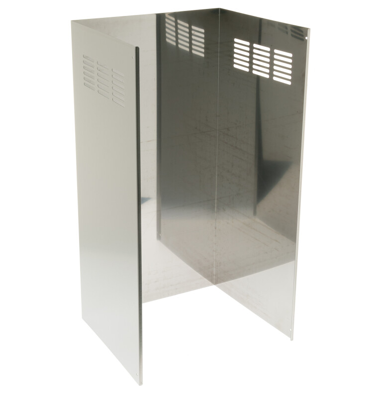 10' Ceiling Stainless Steel Duct Cover Kit view 2