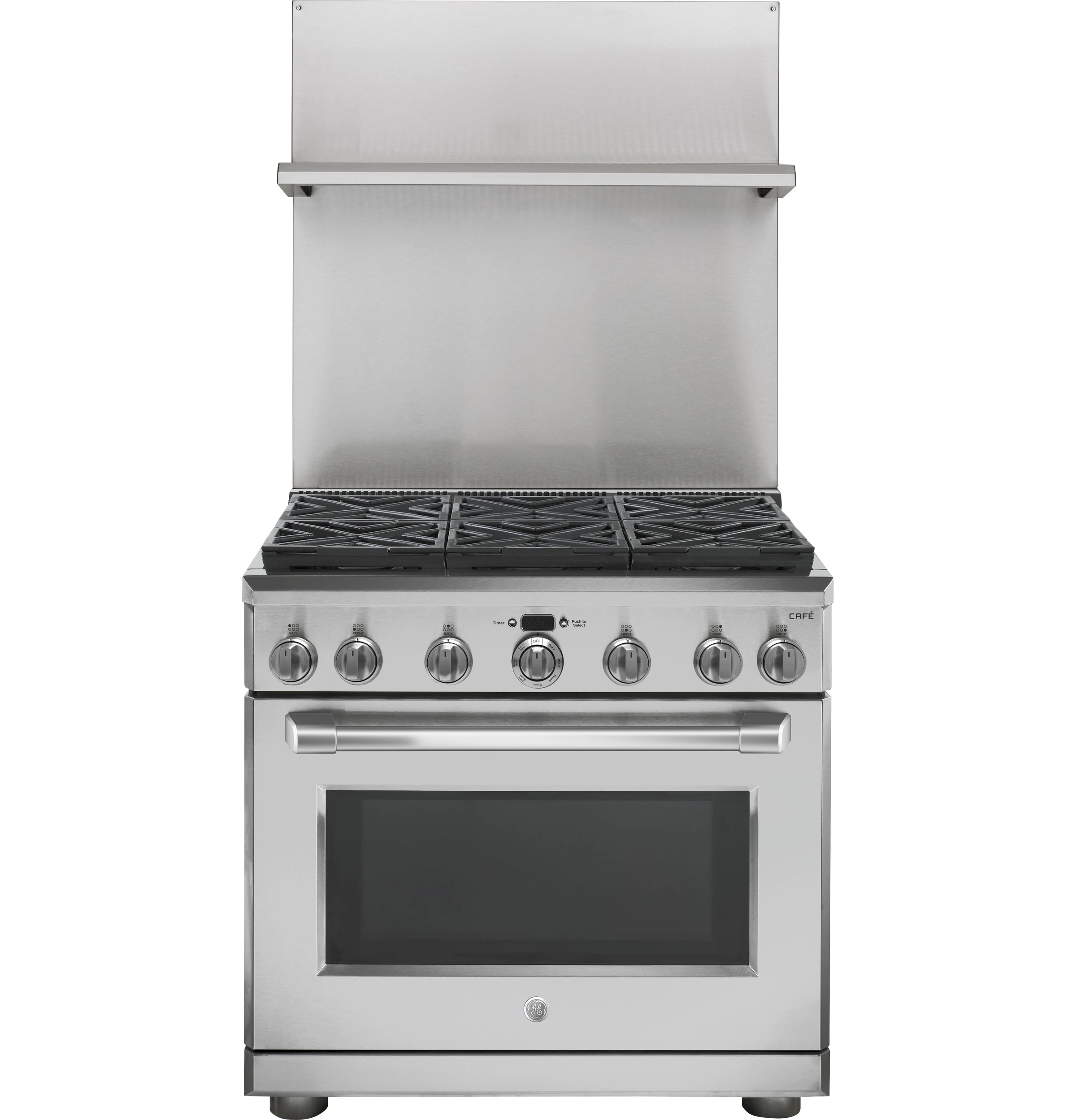 36" Professional 30"-36" Adjustable Height Backsplash with Shelf UXADJB36PSS