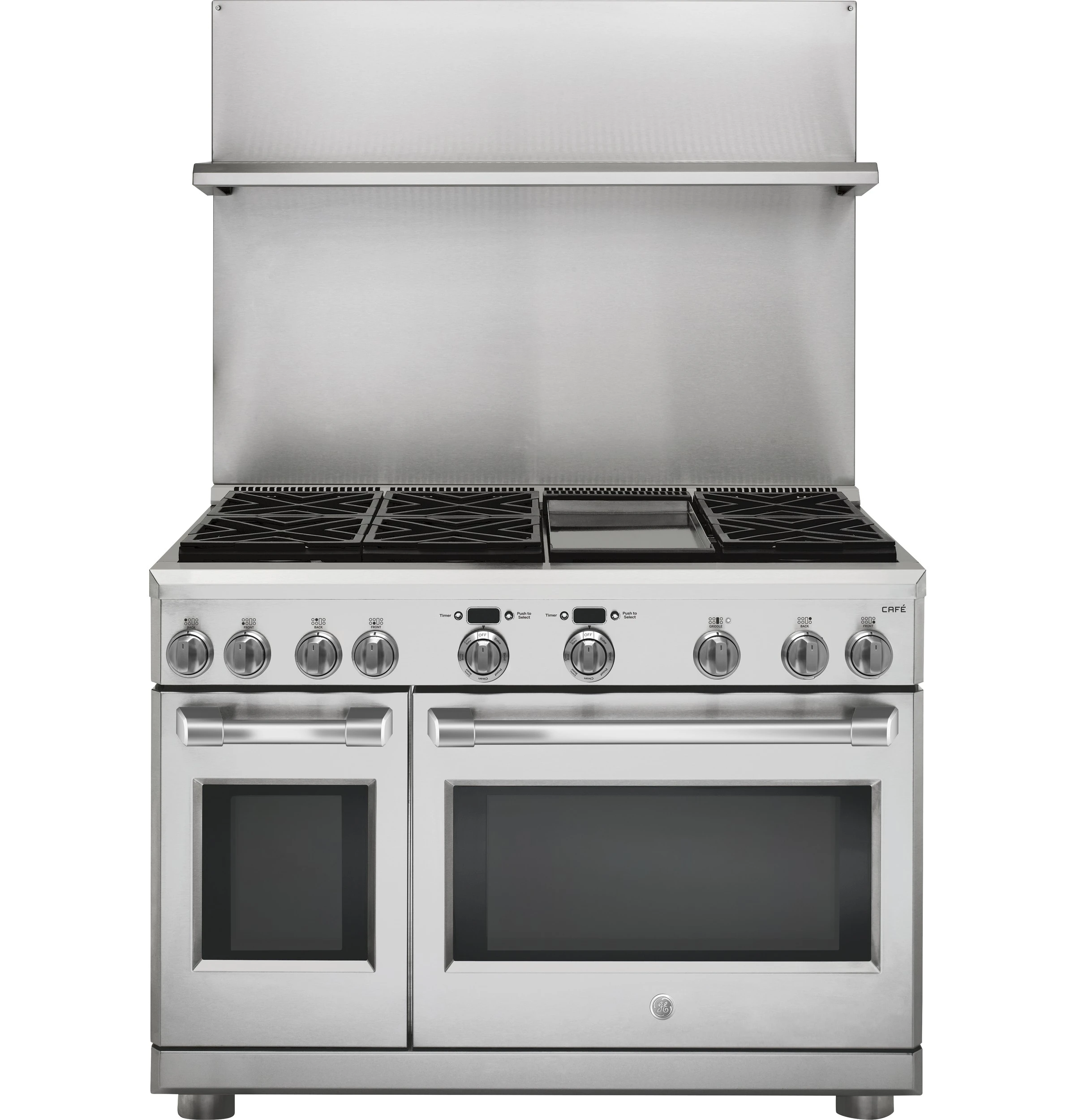 48" Professional 30"-36" Adjustable Height Backsplash with Shelf UXADJB48PSS