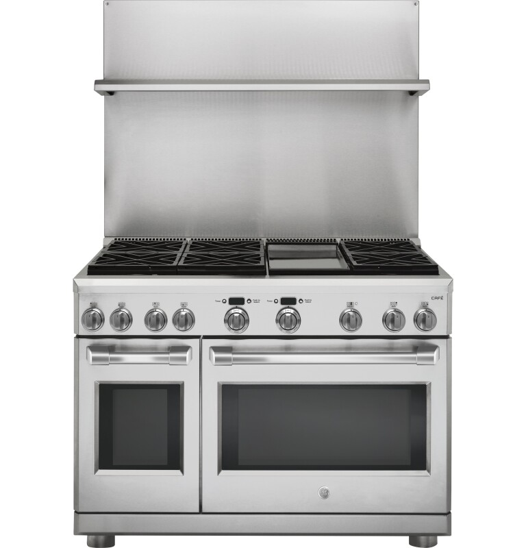 48" Professional 30"-36" Adjustable Height Backsplash with Shelf UXADJB48PSS