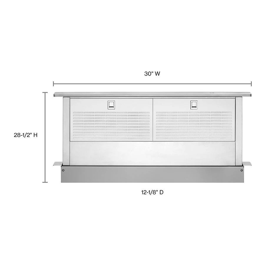 30" Retractable Downdraft System with Interior Blower Motor UXD8630DYS