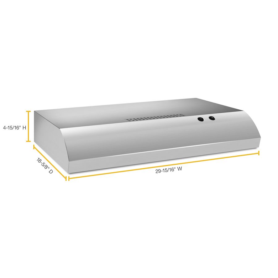 30" Range Hood with the FIT System UXT4030ADS