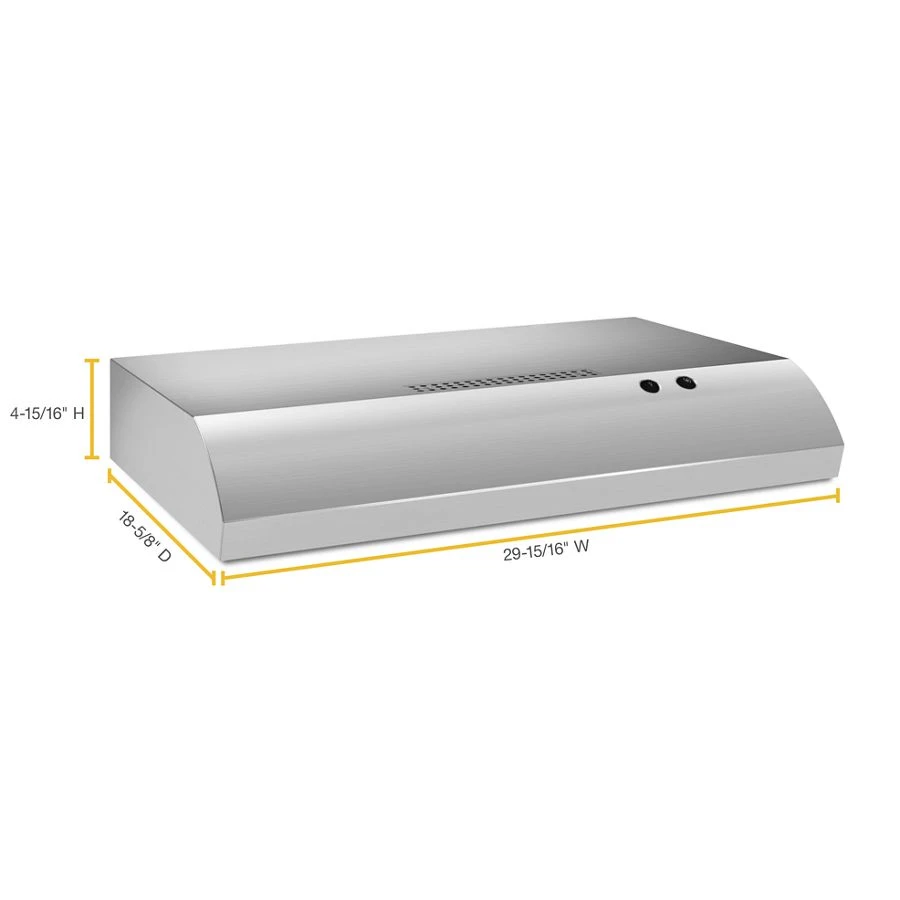30" Range Hood With The Fit System UXT4130ADS