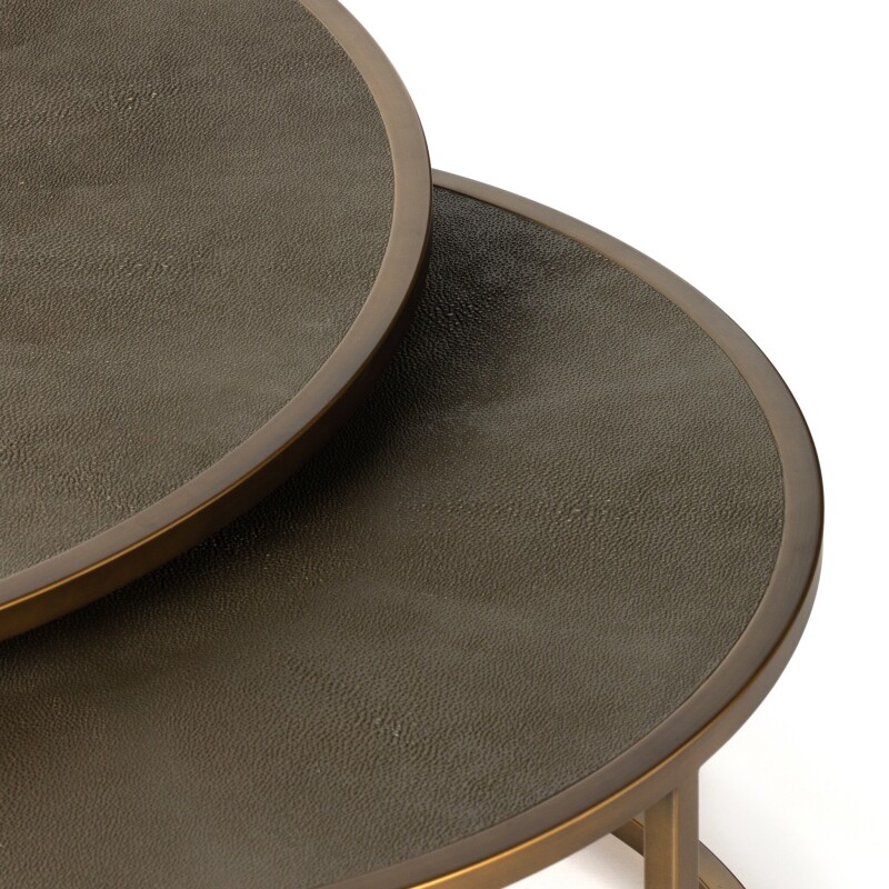 Shagreen Nesting Coffee Table - VBEN-018 VBEN018