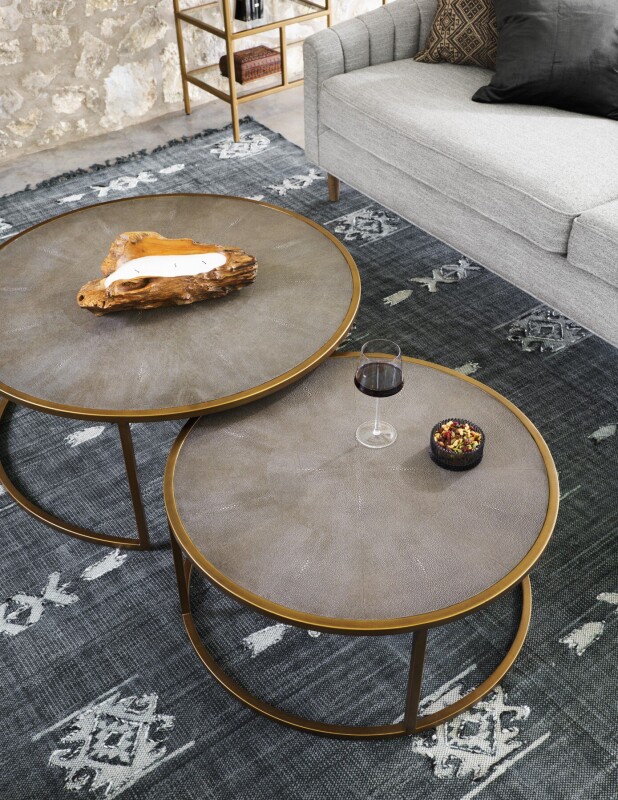 Shagreen Nesting Coffee Table - VBEN-018 VBEN018