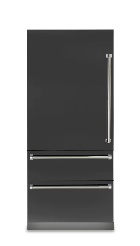 Viking 36" Fully Integrated Bottom-Freezer Refrigerator Cast Black VBI7360WLCS Picture 1
