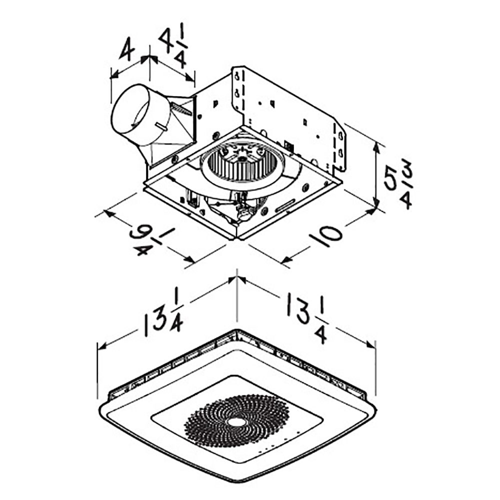 110 CFM Voice Controlled Smart Exhaust Fan w/ Dimmable LED Light and Speakers VC110CCT