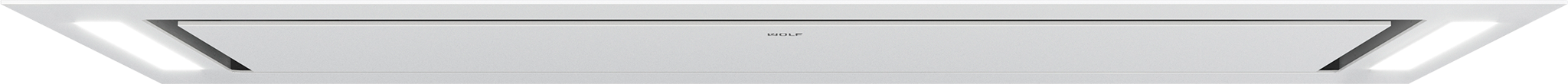 48" Ceiling-Mounted Hood - White Glass VC48W