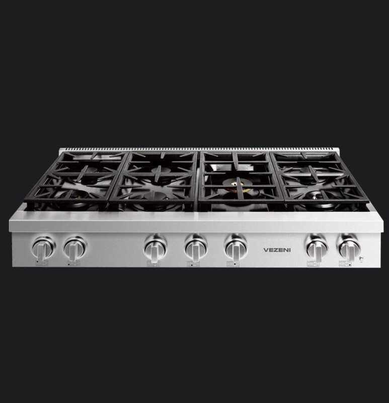 48" Vezeni Gas Rangetop VCN4804